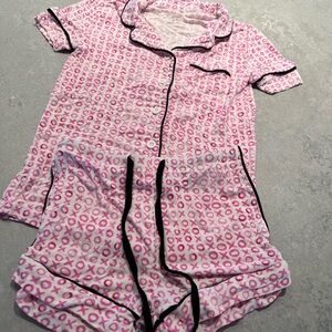 Katie J NYC Pink XO Kids Pajamas